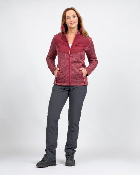 Life Line Willemijn Fleecevest Ladies Bordeaux Size S