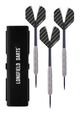 Longfield Darts Steeltip Dartspijl Set 23 grams Silver Black 3 pieces