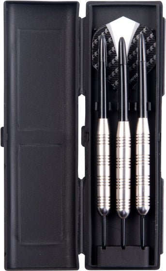 Longfield Darts Steeltip Dartspijl Set 23 grams Silver Black 3 pieces