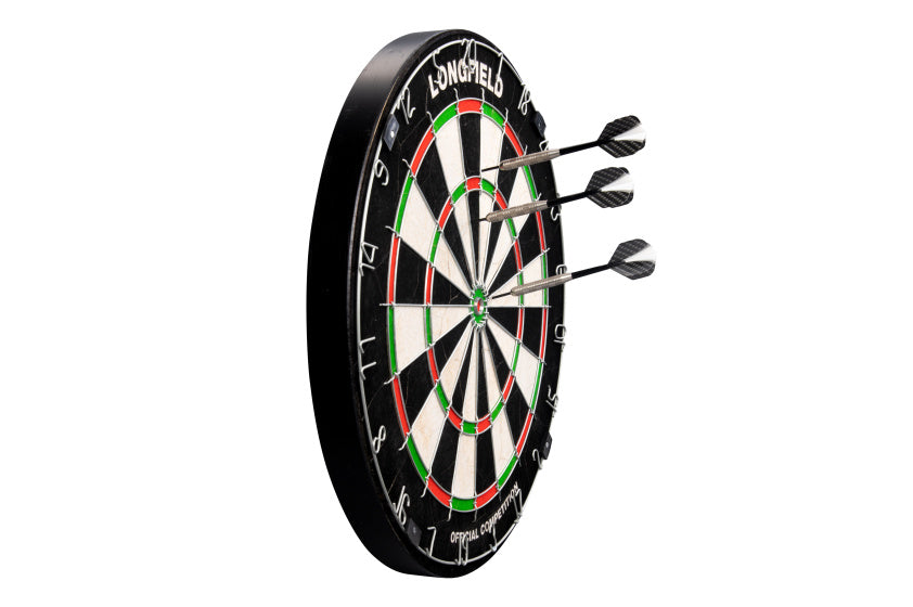 Longfield Darts Steeltip Dartspijl Set 23 grams Silver Black 3 pieces