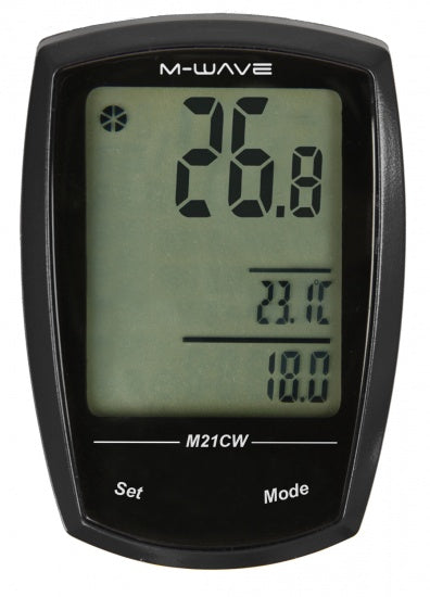 M-Wave Bicycle Computer M21W Touch Wireless Black