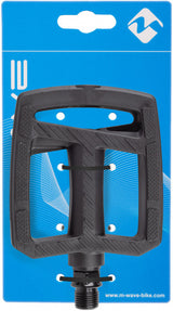 M-bølgeplatform pedaler steady flad 84 x 93 mm sort