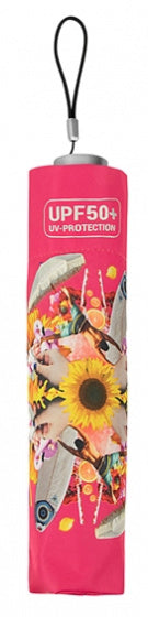 Minimax Regenschirm UPF50+ 92 cm Polyester schwarzrosa