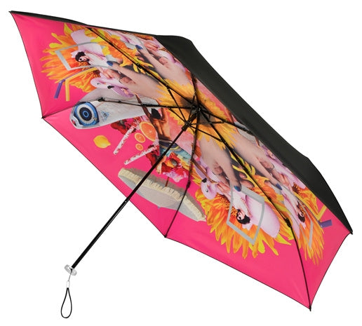 Minimax Regenschirm UPF50+ 92 cm Polyester schwarzrosa
