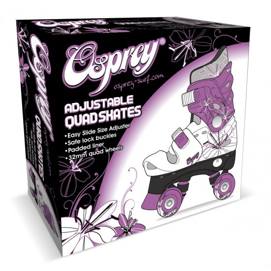 Osprey Roller Skates nastavljiva dekleta bela vijolična velikost 32-36