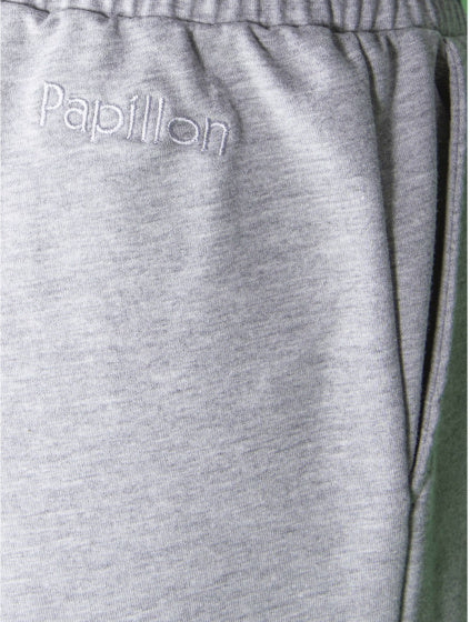 Papillon Sweat Pants Cuff Ladies Gray Size XL