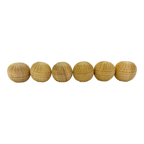 Papoose Toys Papoose Toys Mini Natural Acorn Balls 6pc
