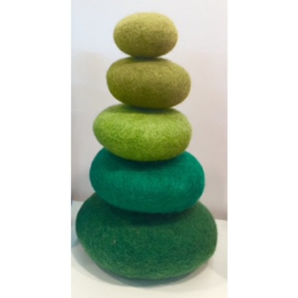 Papoose Toys Papoose Toys Stacking Set 5PC Green