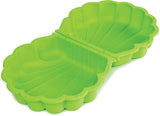 Sandbox with lid shell 87 x 78 x 18 cm green