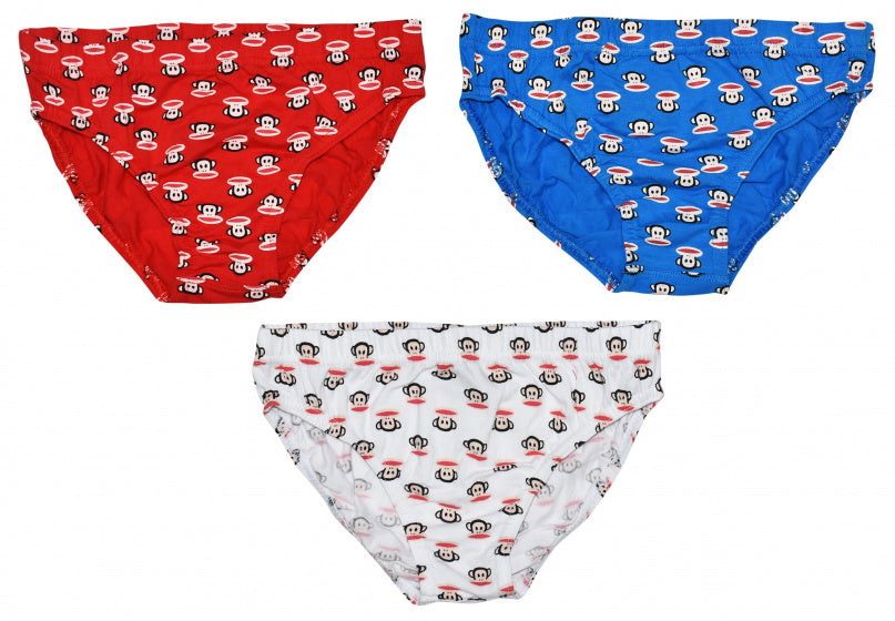 Paul Frank ropa interior Junior rojo azul blanco 3 piezas tamaño 6 8 años