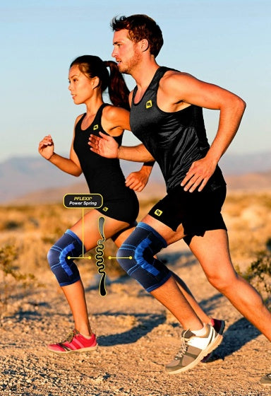 PFLEXX KNEE BANDAGE KOMPRESSION UNISEX BLÅ PER SET STØRRELSE XS