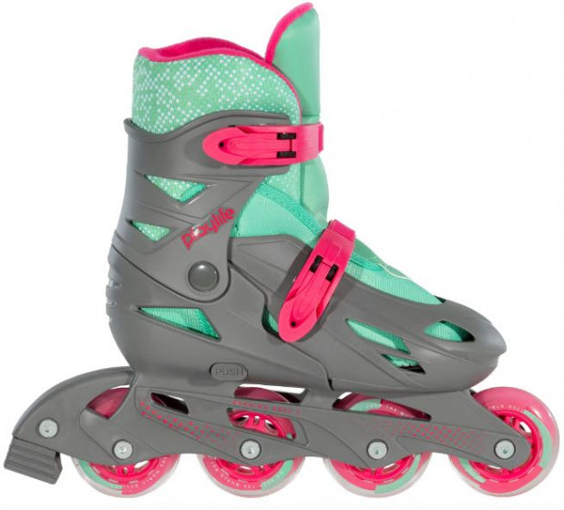 Playlife Inline Skates Rubter Hardboot 82a Grey Gréisst 27-30