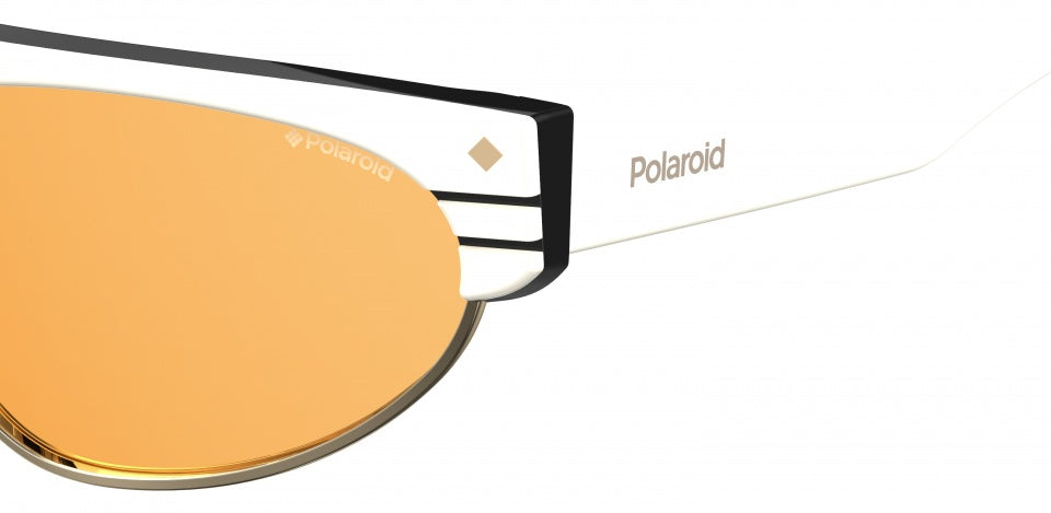 Okulary przeciwsłoneczne Polaroid 6088 0xr hej panie z kości słoniowej z miedzianą soczewką