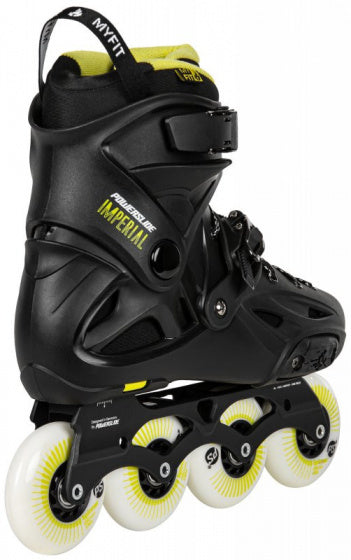 Powerslide in linea pattini imperiale uno 88a hardboot nero mt 43 44