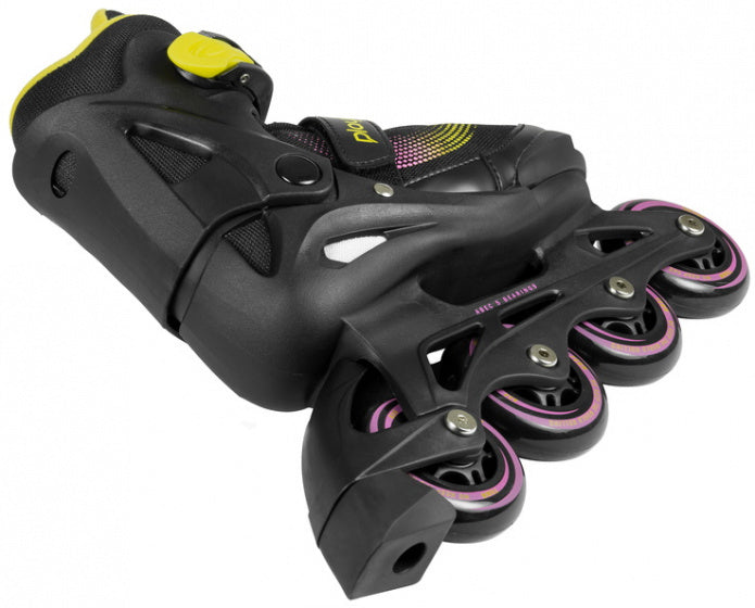 Playlife Inline Skates Joker Hardboot 82A sort gul størrelse 37-40