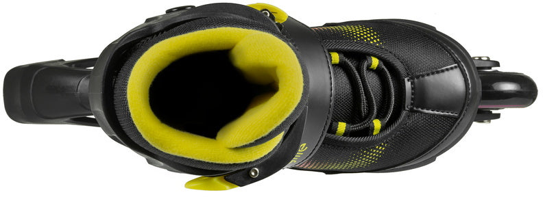 Playlife Inline Skates Joker Hardboot 82A sort gul størrelse 37-40