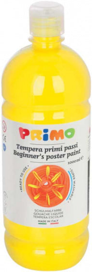 Primo Tempera Plakkaatverf 1000 ml Kunststof Geel
