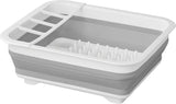 Proplus Drain Rack pieghevole 31,5 x 36,5 x 13 cm bianco grigio