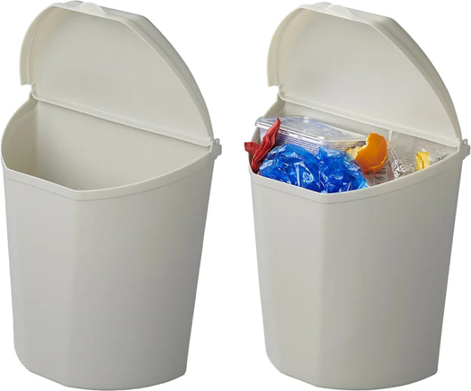 Proplus avfallsbakke med lokk 6 liter 29,5 cm lysegrå