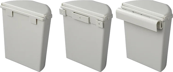 Proplus avfallsbakke med lokk 6 liter 29,5 cm lysegrå