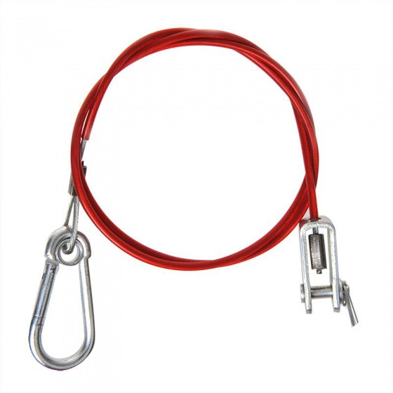 Câble ProPlus Breekk pour le frein à cours d'exécution de 100 cm de rouge avec des fourchettes