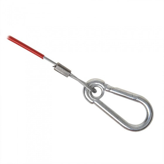 Câble ProPlus Breekk pour le frein à cours d'exécution de 100 cm de rouge avec des fourchettes