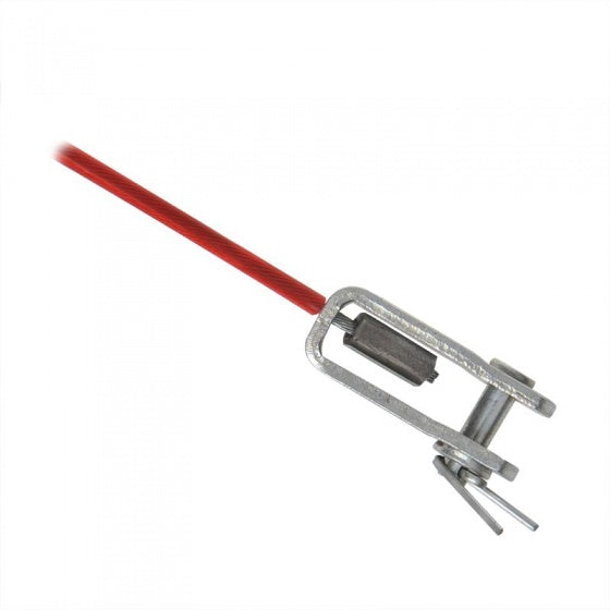 Câble ProPlus Breekk pour le frein à cours d'exécution de 100 cm de rouge avec des fourchettes