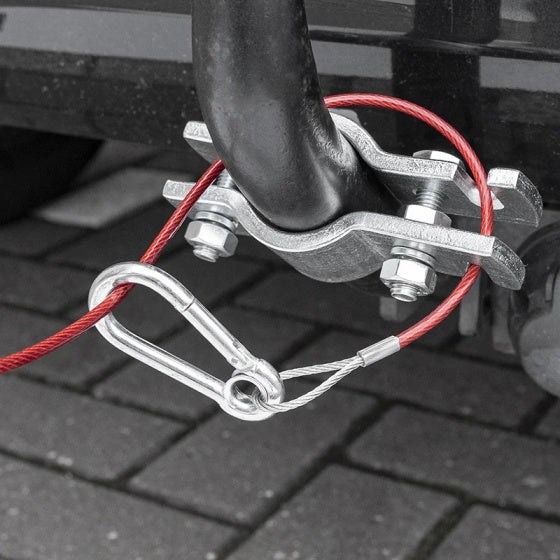 Câble ProPlus Breekk pour le frein à cours d'exécution de 100 cm de rouge avec des fourchettes