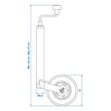 Proplus Nose Wheel 48 mm gumový pás 200 x 50 mm