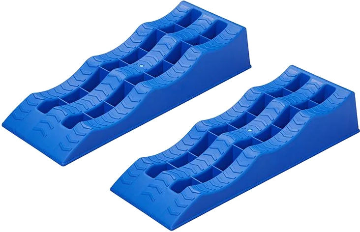 ProPlus ramps with 3 levels: 4.7 and 10 cm blue 2 pieces
