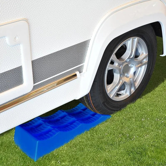 ProPlus ramps with 3 levels: 4.7 and 10 cm blue 2 pieces