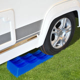 ProPlus ramps with 3 levels: 4.7 and 10 cm blue 2 pieces