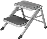 Proplus składany 2 stopnie 59,5 x 49 x 39 cm szary