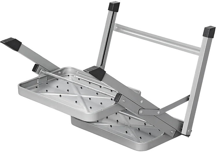 Proplus składany 2 stopnie 59,5 x 49 x 39 cm szary