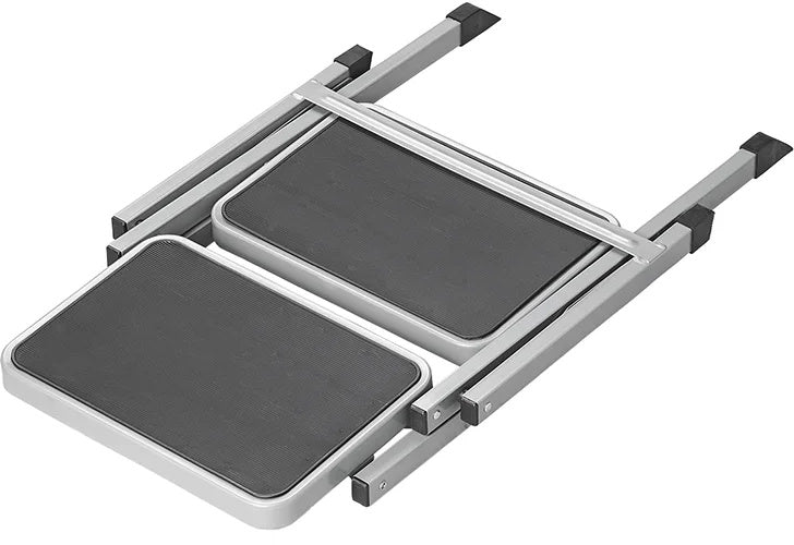 Proplus składany 2 stopnie 59,5 x 49 x 39 cm szary