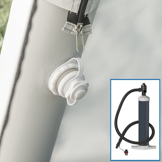 ProPlus Partytent oppustelig 365 x 365 cm lysegrå