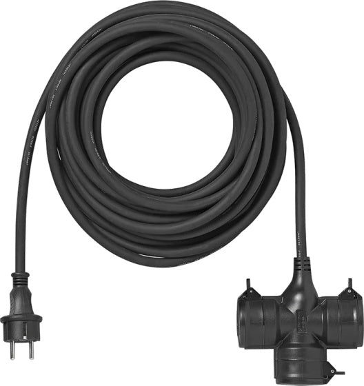 Câble d'extension Proplus Schuko 3 fois 10 mètres 3x1,5 mm² noir