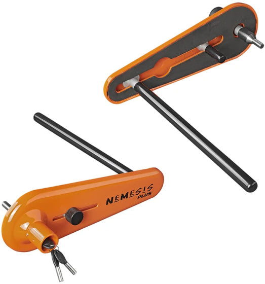 Fullstop Nemesis Plus Wheel Clamp SCM til autocamper Oranje
