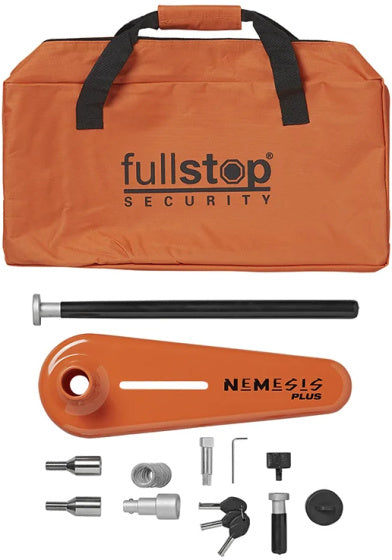 Fullstop Nemesis Plus Wheel Clamp SCM til autocamper Oranje