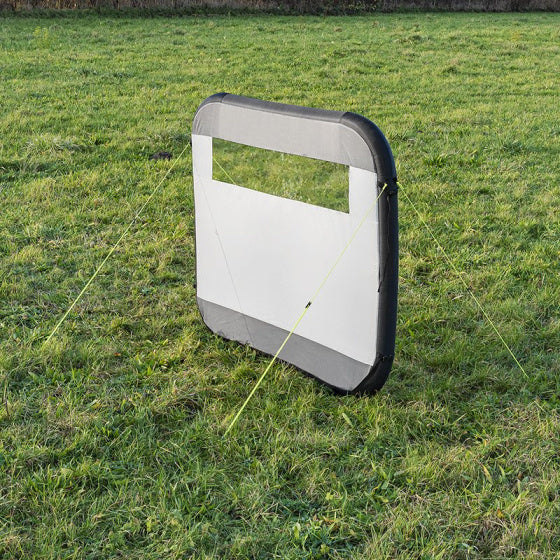 Proplus Windschëld onflammbar 160 x 140 cm hellgrau schwaarz