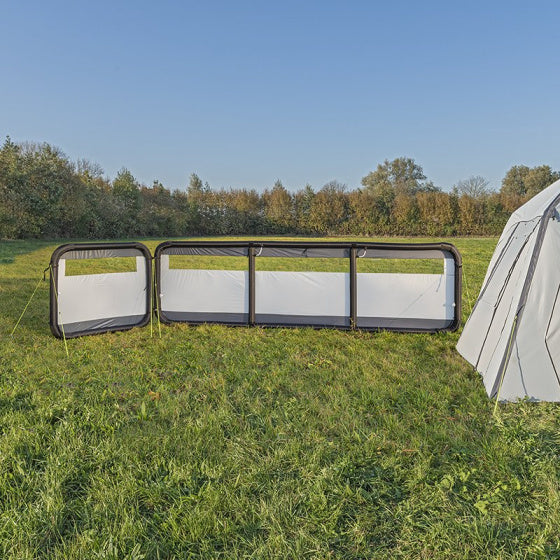 Proplus čelní sklo nafukovacích skla 160 x 140 cm světle šedá černá