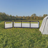 Proplus čelní sklo nafukovacích skla 160 x 140 cm světle šedá černá