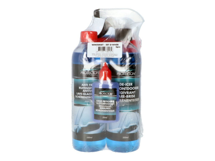 Protecton Winter Set 5-delt bil 500 ml blå