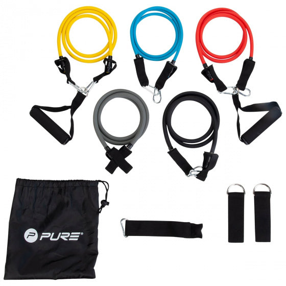 Pur2improvéiert Resistenz Bands Fitness 12-Spursx 12-Stéck