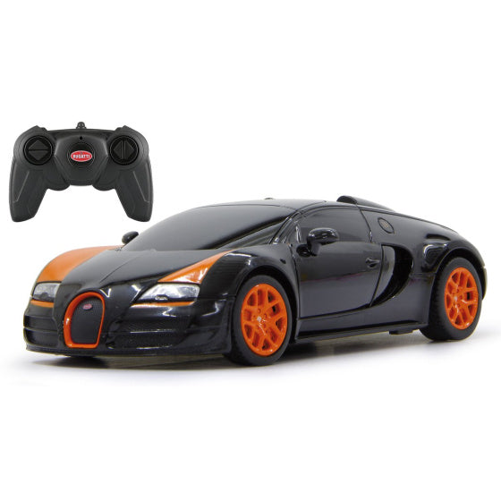 Rastar RC Bugatti Grand Sport Vitesse 27 MHz 1:24 zwart