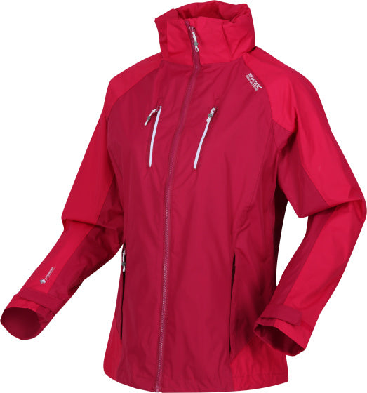 Regatta Caldale IV Rain giacca da pioggia signore di taglia rosa XS