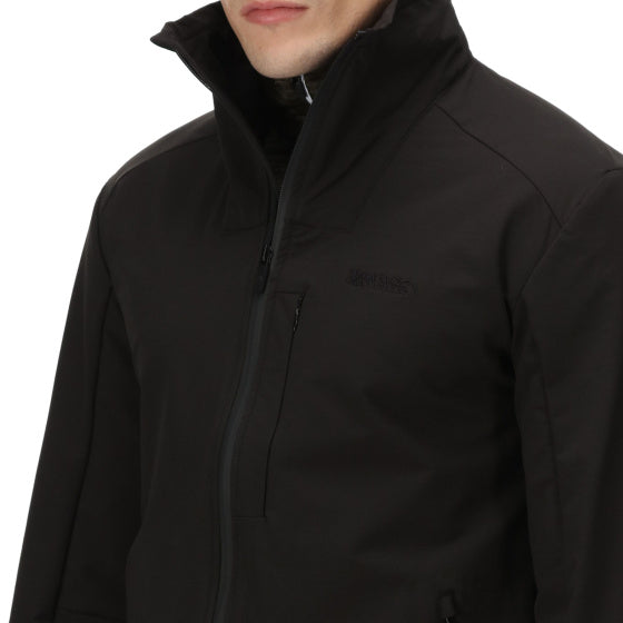 Regatta Overmoor Softshell jacket Men Black Size 3XL
