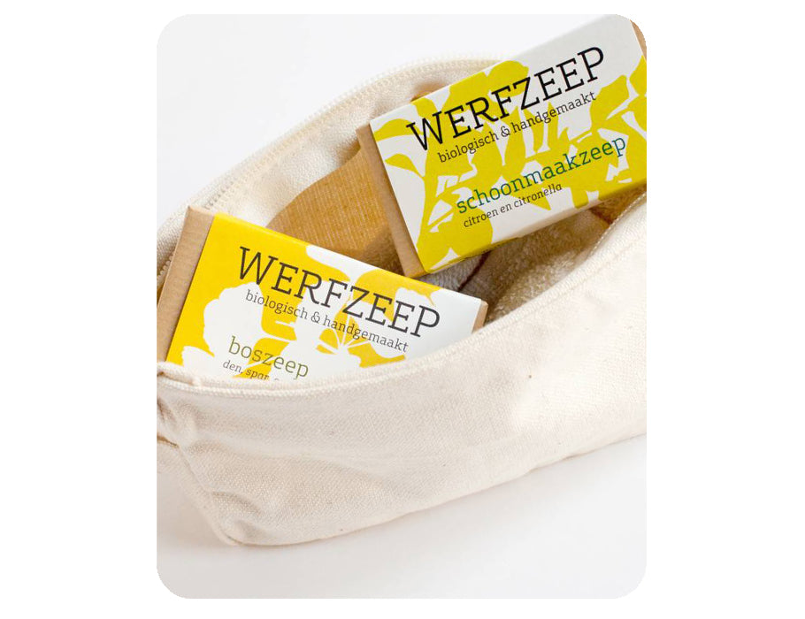 Werfzee Werfzeep travel bag and two soaps