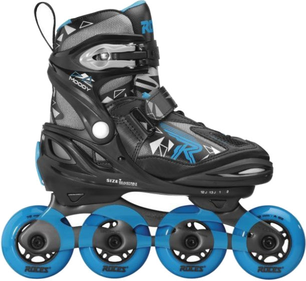Roces Inline Skates Moody TIF 82A Črno modra velikost 30-35