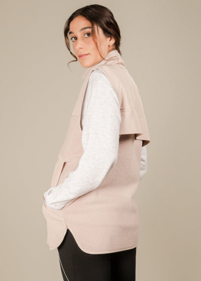 Röhnisch Bodywarmer Corrine Pile women's polyester soft pink size XS